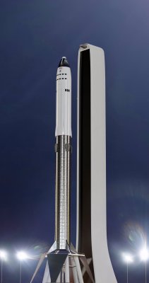 星舰,发射台,渲染,设计