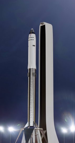 星舰,发射台,渲染,设计