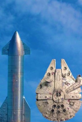 Starship SN8,企业号,大小比较