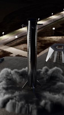 SuperHeavy,星舰一级,渲染,Erc X